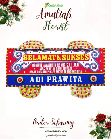 Papan Bunga Ucapan Selamat Laladon
